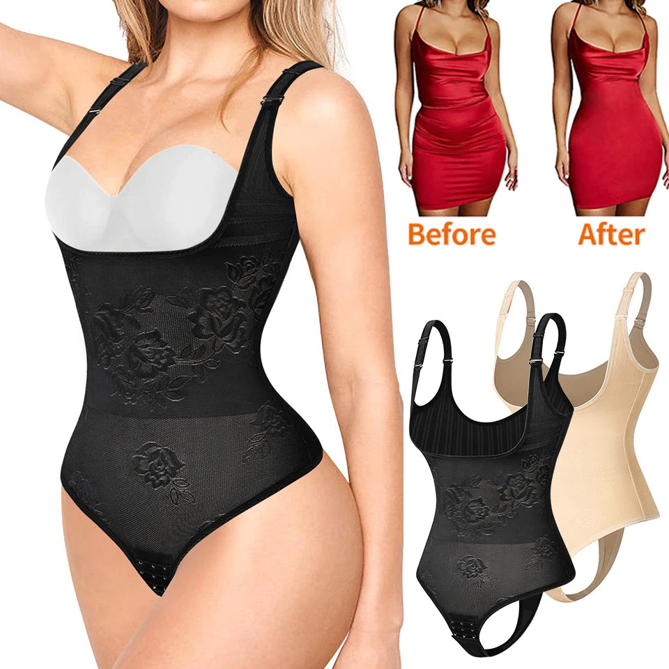 Women's Seamless Tummy Control Shapewear Bodysuit