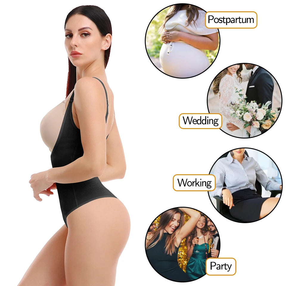 Women's Seamless Tummy Control Shapewear Bodysuit