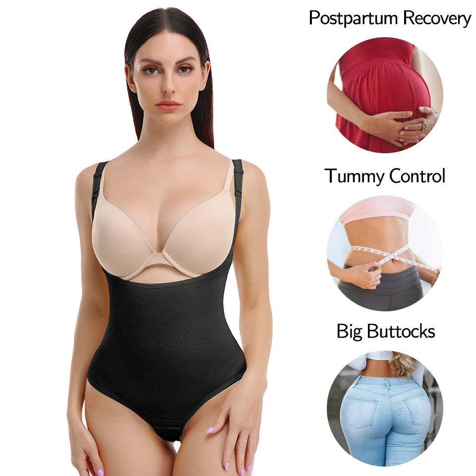 Women's Seamless Tummy Control Shapewear Bodysuit