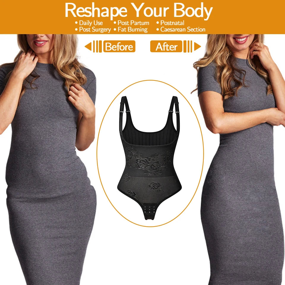 Women's Seamless Tummy Control Shapewear Bodysuit